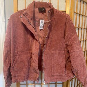 Etam LOUNA Corduroy bomber jacket Powder Pink Size Women's Medium US